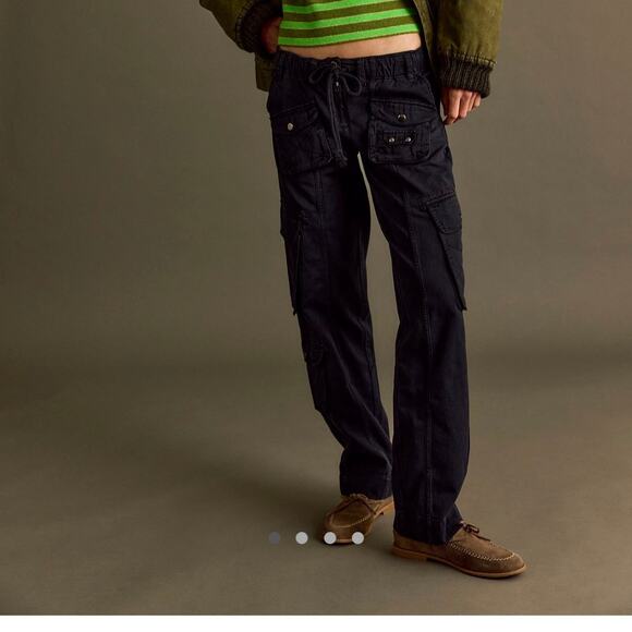 We The Free Tahiti Cargo Pants Black - Picture 1 of 3